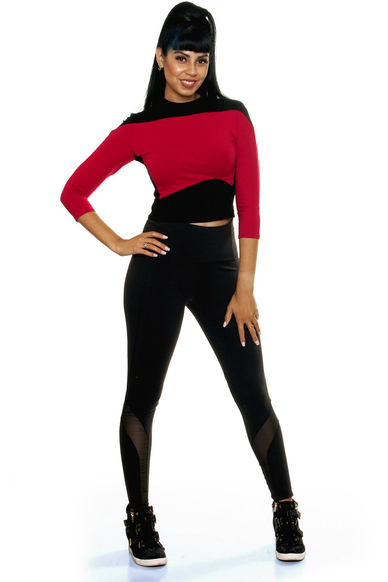 Generation Mod Crop Top in Red